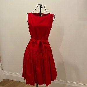 Red formal dress